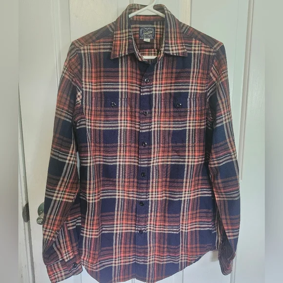 J. Crew Multicolor Plaid Button Down Shirt Men's Size XS - Picture 3 of 8